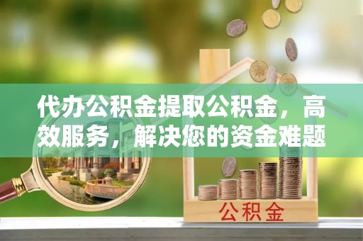 郊区代办公积金提取公积金，高效服务，解决您的资金难题