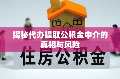 郊区揭秘代办提取公积金中介的真相与风险