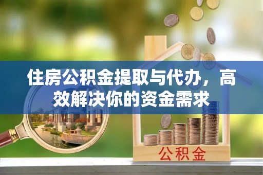 郊区住房公积金提取与代办，高效解决你的资金需求