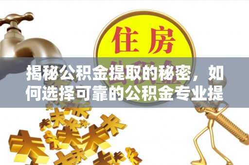 郊区揭秘公积金提取的秘密，如何选择可靠的公积金专业提取代办服务