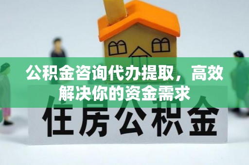 郊区公积金咨询代办提取，高效解决你的资金需求