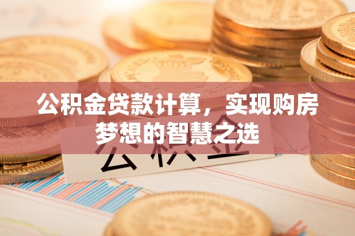 郊区公积金贷款计算，实现购房梦想的智慧之选